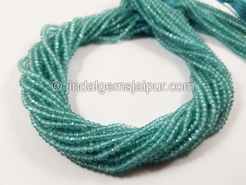 Sky Blue Apatite Micro Cut Round Beads